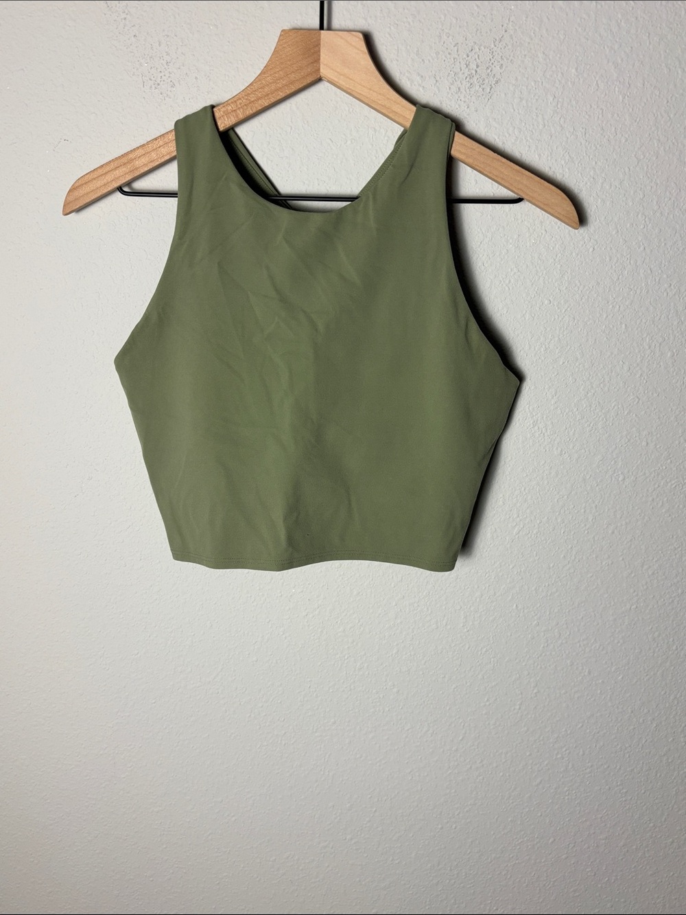 Athleta Conscious Crop Bra Top Sage Green